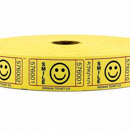 Century Novelty Yellow Smile Ticket Roll