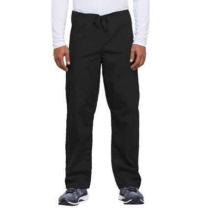 Cherokee Workwear Scrubs Unisex Cargo Pant, Black,