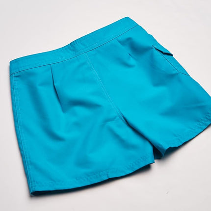 Kanu Surf Short de bain-paréo de plage à séchage rapide Sassy UPF 50+ pour fille, Sassy Aqua Solid, 8-10