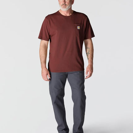 Carhartt Men's Irvine Relaxed Garment Dyed T-Shirt, Dark Spice Red, XXL Tall