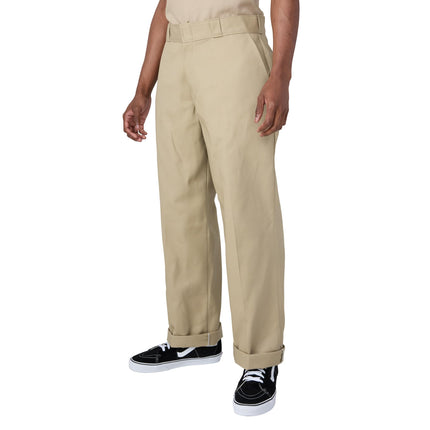 Pantalones de trabajo Dickies Original 877 de corte holgado, color caqui, 48W x 32L