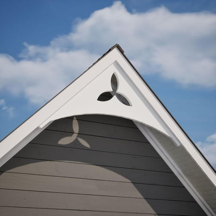 Ekena GPP048X022X100NAP Gable Pediment, Primed, 48" W x 22" H x 1" P (11/12)