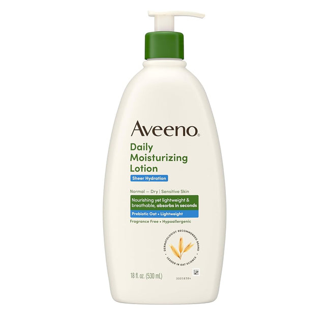 Aveeno Active Naturals Daily Moisturizing Lotion, Sheer Hydration 18 fl oz (530 ml)