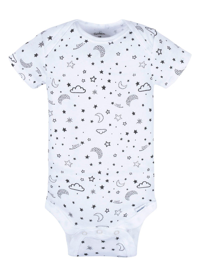 Paquete de 8 pañaleros de manga corta Gerber unisex para bebé, modelo Star, de 6 a 9 meses