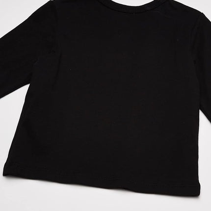 The Children's Place T-shirt basique à manches longues pour bébés garçons et tout-petings, lot de 2 noirs, 4T US, lot de 2 noirs, 4T