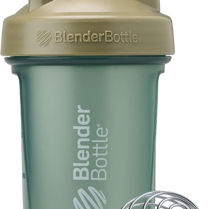 BlenderBottle Classic V2 Shaker Bottle Perfect for Protein Shakes and Pre Workout, 20oz, Full Color Tan