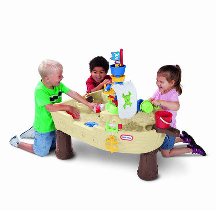 little tikes Anchors Away Pirate Water Playset. Outdoor Garden Toy, Safe & Portable Kids Table. Sensory Toy for Garden Games, Encourages Creative Play, For Ages 18 Months+