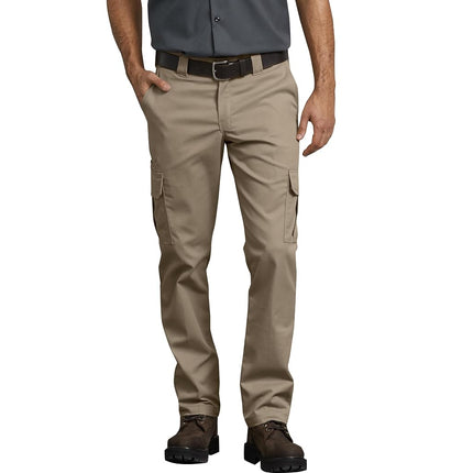 Dickies Men's Slim Fit Cargo Pants, Desert Sand, 28W x 32L