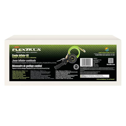 Kit Inflador Flexzilla con Manguera de Conexión Rápida de 0.91 m y 4.57 m, Boquilla de Bloqueo (0-170 PSI) - AL2025FZ-2