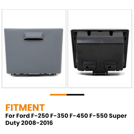 Soporte de taza para salpicadero ALMULOO compatible con Ford F250 F350 F450 F550 Super Duty 2008-2016, reemplazo para 8C3Z2513562AC BC3Z-2513562-AC