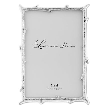 Lawrence Frames 712646 4x6 Silver Metal Natural Br
