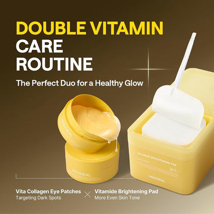 MEDIHEAL Vitamin & Collagen Under Eye Patches, Dark Spot Care (60 Count)