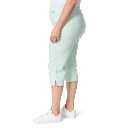 Gloria Vanderbilt Women's Amanda Capri Jean, Jade Breeze - Rivets, 6 Short