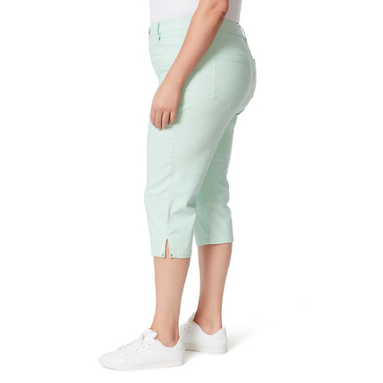 Gloria Vanderbilt Women's Amanda Capri Jean, Jade Breeze - Rivets, 6 Short