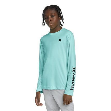 Haut de protection solaire à manches longues Hurley pour garçons, motif Tropical Twist, taille 3T