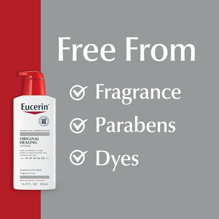 Eucerin Original Healing Rich Lotion 16.9 Fluid Ounce (packaging may vary)