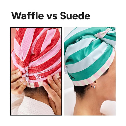 Dock & Bay Turban Hair Towel - for Home & the Beach - Super Absorbent, Quick Dry - Tiger Palm, One Size