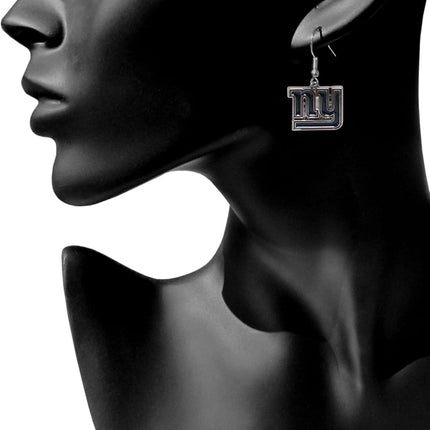 Siskiyou Sports NFL New York Giants Chrome Dangle Earrings