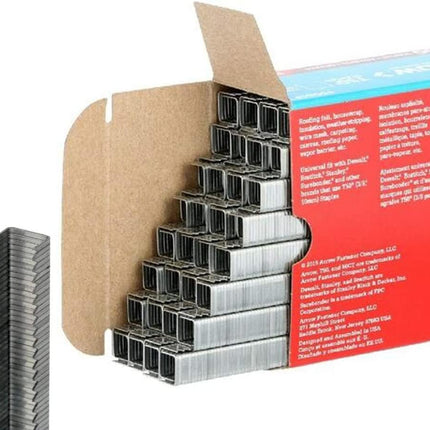 Arrow A506IP T50 Staples, Steel, 3/8 Inch (10 mm)
