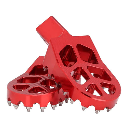 AnXin Dirt Bike Foot Pegs Motorcycle Footpegs Foot Pedals Rests CNC For CRF 110 CRF110F 2013-2024 CRF125F 2014-2024 Dirt Pit Bike Red