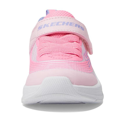 Skechers Girls' Microspec Advance Trainer, Pink, 9 UK Toddler