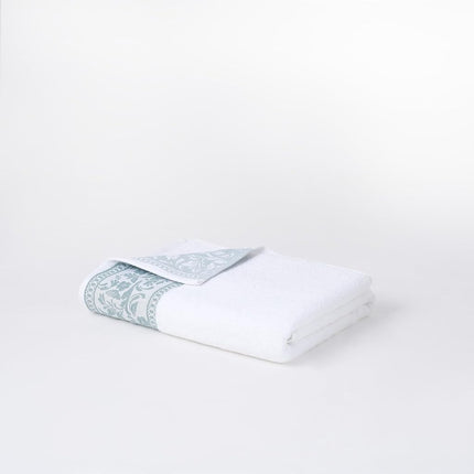 Modern Threads Allie 6-Piece 100% Cotton Towel Set – Jacquard Floral Border – Includes 2 Bath Towels, 2 Hand Towels, 2 Washcloths – Absorbent, Quick Dry, Soft & Durable – Gray