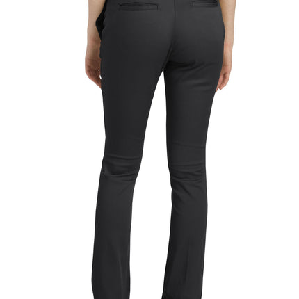 Dickies Pantalón Elástico de Pierna Recta para Niña Talla Grande, Negro, 15