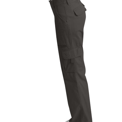Dickies Women's Relaxed Cargo Pant, Rinsed Pebble Brown, 16