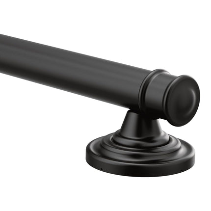 Moen YG6418BL 18-Inch Bathroom Grab Bar, Matte Black