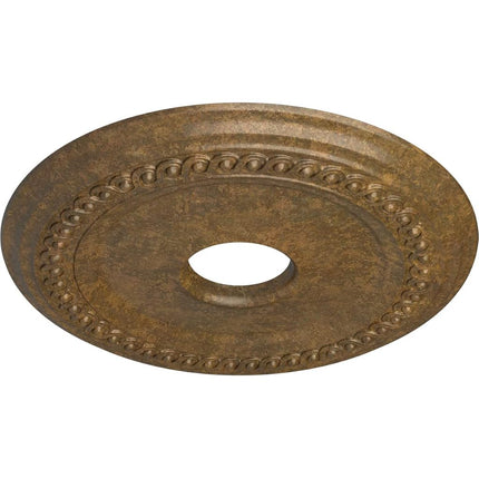 18 5/8"OD 4"ID x 1 1/8"P Classic Ceiling Medallion (Fits Canopies up to 12 3/4"), Hand-Painted Rubbed Bronze
