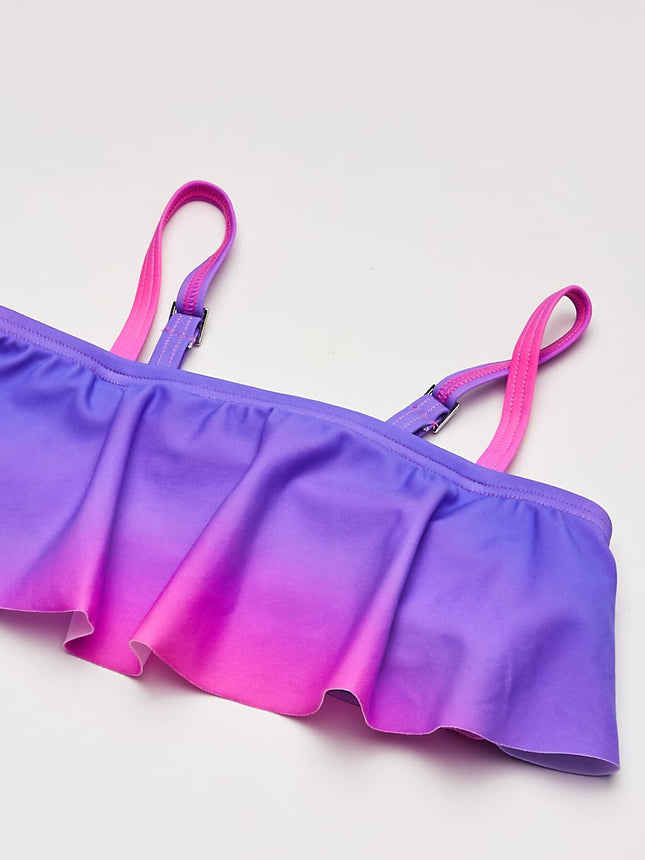 Kanu Surf Maillot de Bain Deux Pièces Fille Karlie Flounce Bikini Beach Sport, Janie Rose, 12