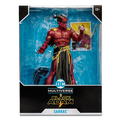 McFarlane Toys, DC Black Adam Sabbac Action Mega Figure with 22 Moving Parts, Collectible DC Black Adam Movie Figure with Stand Base and Unique Collectible Character Card – Ages 12+