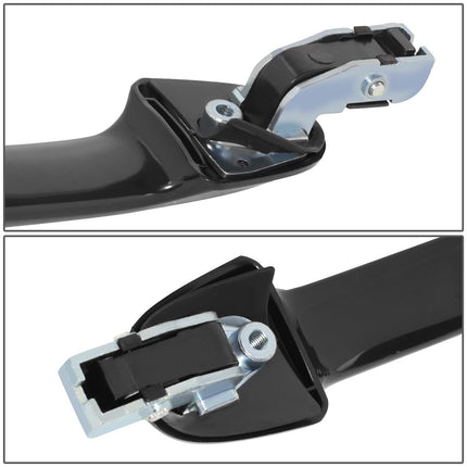 Manija de puerta exterior trasera izquierda DNA MOTORING compatible con Honda Accord Sedán 03-07, negra, OEM-DHO-01087