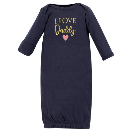 Hudson Baby Gigoteuses en coton unisexe pour bébé, Fille Papa Rose Marine, Prématuré/Nouveau-né, Fille Papa Rose Marine, Prématuré-Nouveau-né