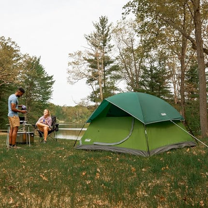 Coleman Sundome 3-Person Tent with Rainfly, Weatherproof Tent Sets Up in 10 Mins
