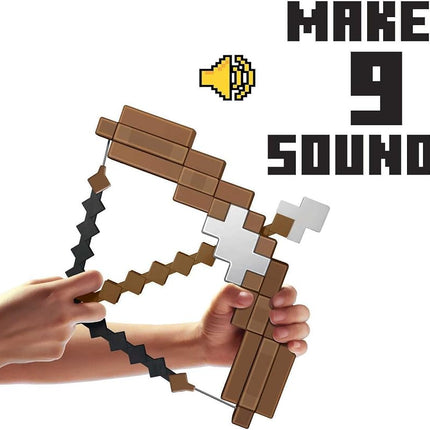 Mattel Minecraft Toys, Ultimate Bow & Arrow Set with Sounds, Kid-Sized Accessory for Pretend Play & Costumes Inspired by The Video Game
