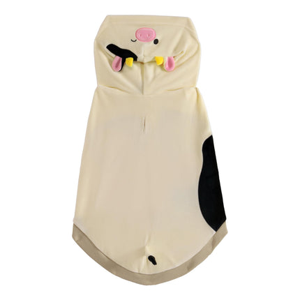 Squishmallows Original Connor The Cow Pet Hoodie - Ultrasoft Official Jazwares Pets Apparel (Medium) Multicolor