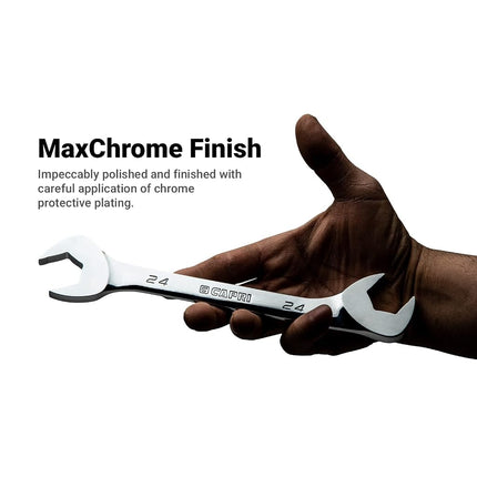 Capri Tools 17 mm Angle Open End Wrench, 30° and 60° angles, Metric