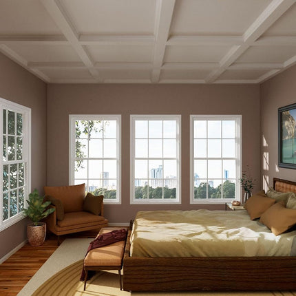 Ekena Millwork CAS02X00AL-CASE-8 Alexandria Rope Window & Door Casing, 2"H x 1/2"P x 94 1/2"L, (1/2" Repeat), Primed, 8 Pack