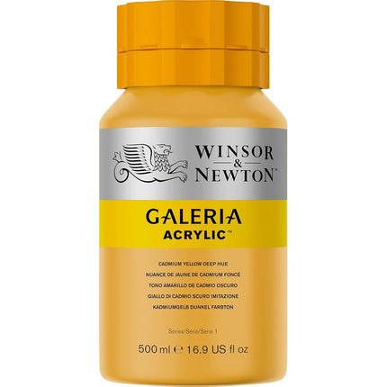 Winsor & Newton, Galeria Acrylic, Cadmium Yellow Medium Hue, 500ml