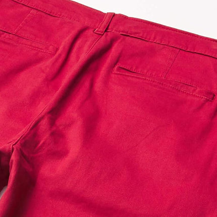 The Children's Place Pantalones chinos ajustados elásticos para niños, rojo Hampton, talla 10