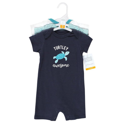 Mamelucos de algodón unisex Hudson Baby, tortuga marina, 0-3 meses
