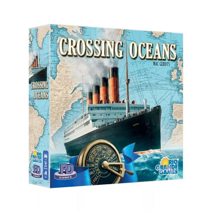 RIO Grande Games ACH Crossing Oceans - Economic Themed Board Game, 19th Century Maritime Strategy Board Game, PD Games, Rio Grande Games, for Ages 14+, 2-4 Players, 45-90 Minute Playing Time