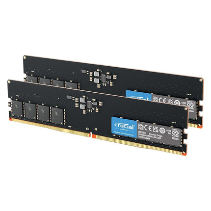 Crucial DDR5 RAM 32GB Kit (2x16GB) 4800MHz, Desktop Computer Memory, CL40 - CT2K16G48C40U5