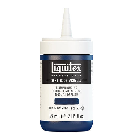 Liquitex Professional Soft Body Acrylic Paint 2-oz bottle, Prussian Blue Hue