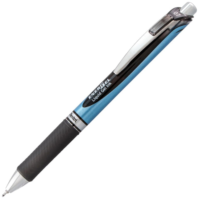 Pentel EnerGel RTX Retractable Premium Liquid Gel Pen, (0.7mm) Needle Tip, Ultra Smooth, Medium Line, Black Ink 10 Pack