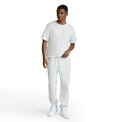 Champion Men's Powerblend Relaxed Bottom Fleece Pants, Oxford Gray, M