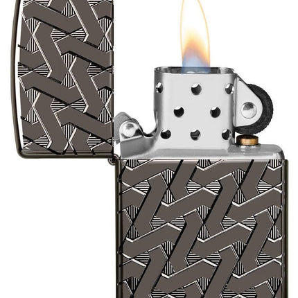 Zippo Black Ice Mesh Armor Lighter