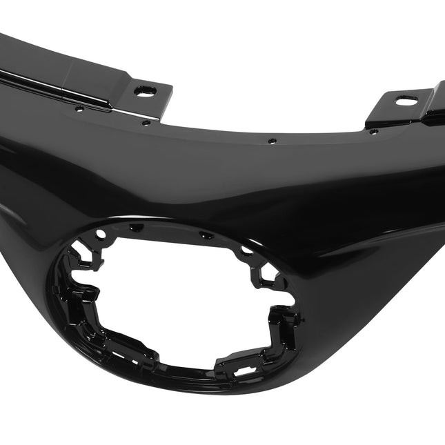 DNA MOTORING OE Style Front Grille Bar Compatible with 16-18 Toyota RAV4 LE|XLE|Limited, Black/Chrome Moulding, OEM-GR-TO1200406, 531010R120