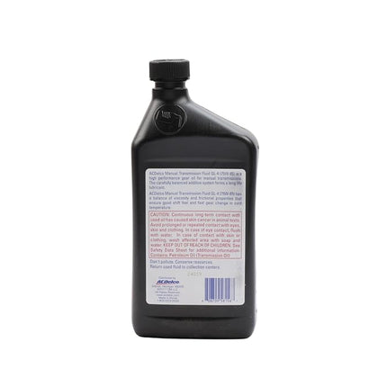 ACDelco GM Original Equipment 10-4104 XGP SAE 75W-85 Líquido para Transmisión Manual - 1 cuarto de galón
